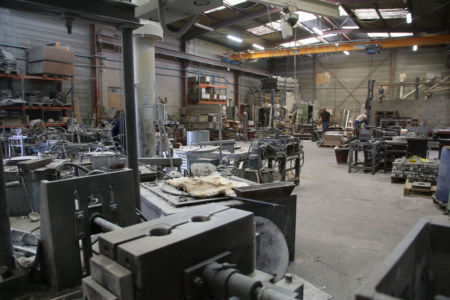 Vue générale atelier de fonderie