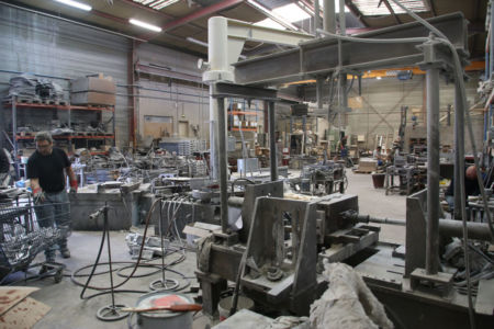Vue générale atelier de fonderie